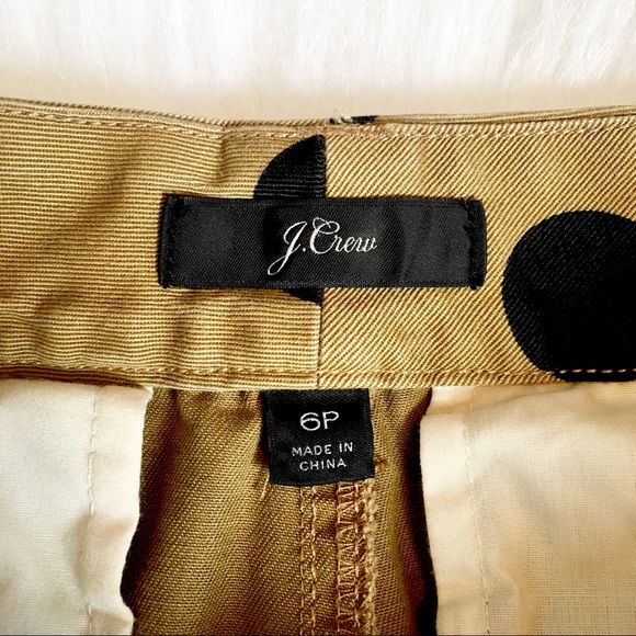 J.Crew Petite Boyfriend Polka Dot Chino Pants - Picture 4 of 7